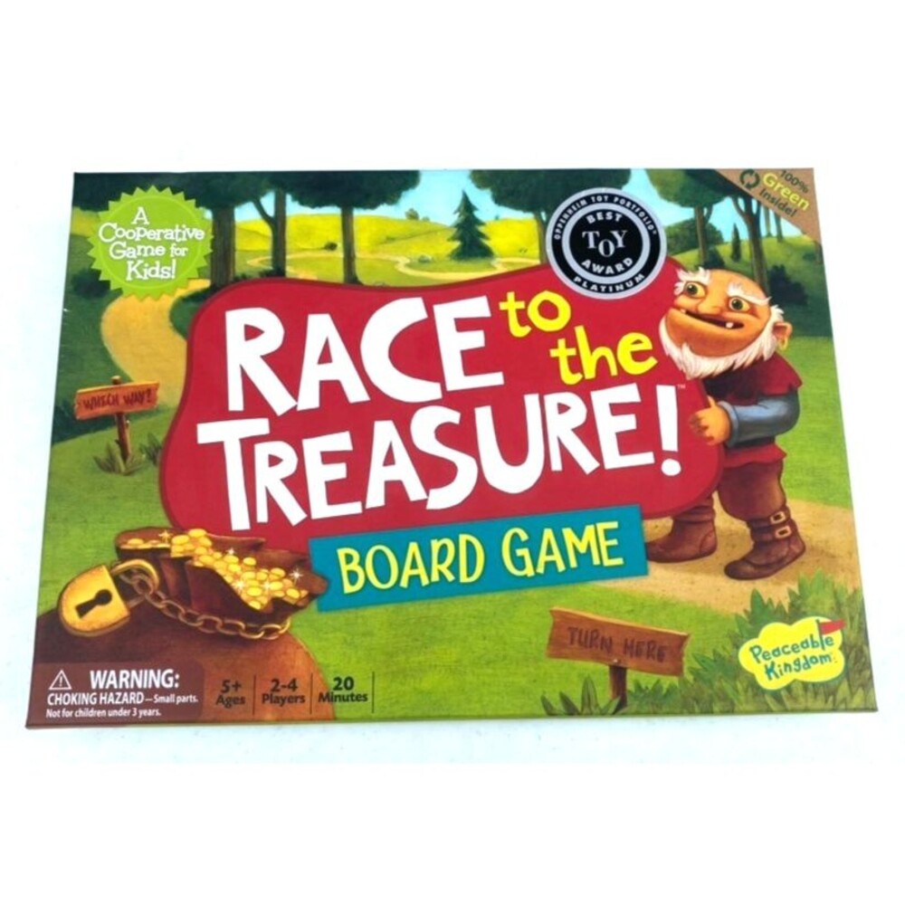 Race to the Treasure Board Game - A Cooperative Game for Kids -5 & up Complete!